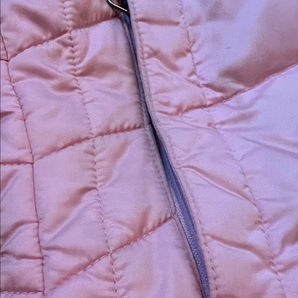 The North Face Pink Down Puffer Vest with Faux Fur Trim - Picture 11 of 12